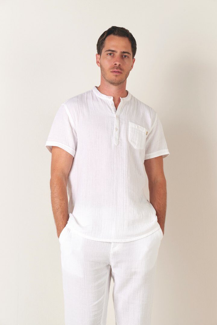 Grossiste RMS 26 BY FRANCE DENIM - Chemise en double gaze de coton