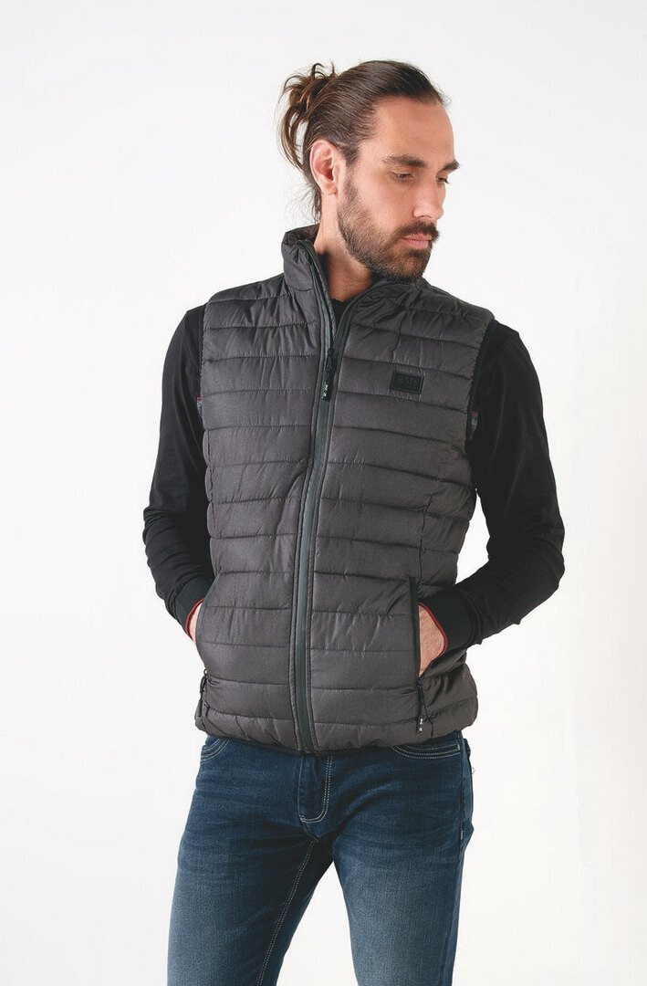 Wholesaler RMS 26 BY FRANCE DENIM - Heathered sleeveless down jacket