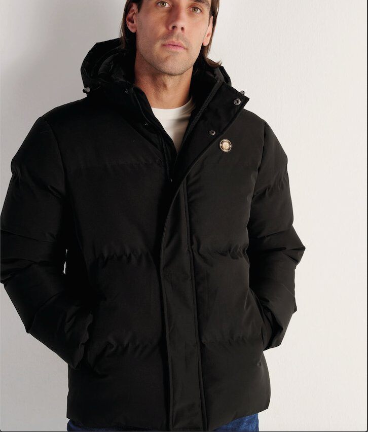Großhändler RMS 26 BY FRANCE DENIM - Daunenjacke mit Kapuze, Breite Streifen