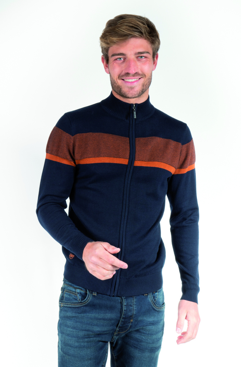 Wholesaler RMS 26 BY FRANCE DENIM - Plus Size Tricolor Jacquard Cycling Vest
