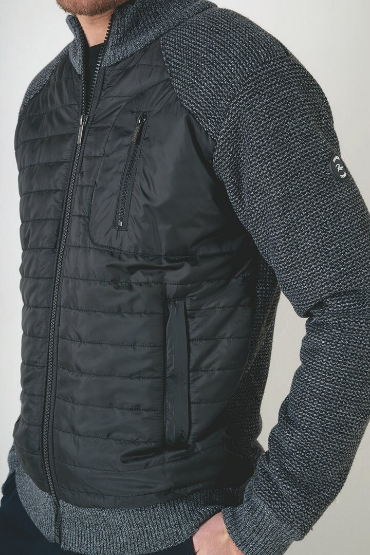 Grossista RMS 26 BY FRANCE DENIM - Gilet in nylon foderato in sherpa