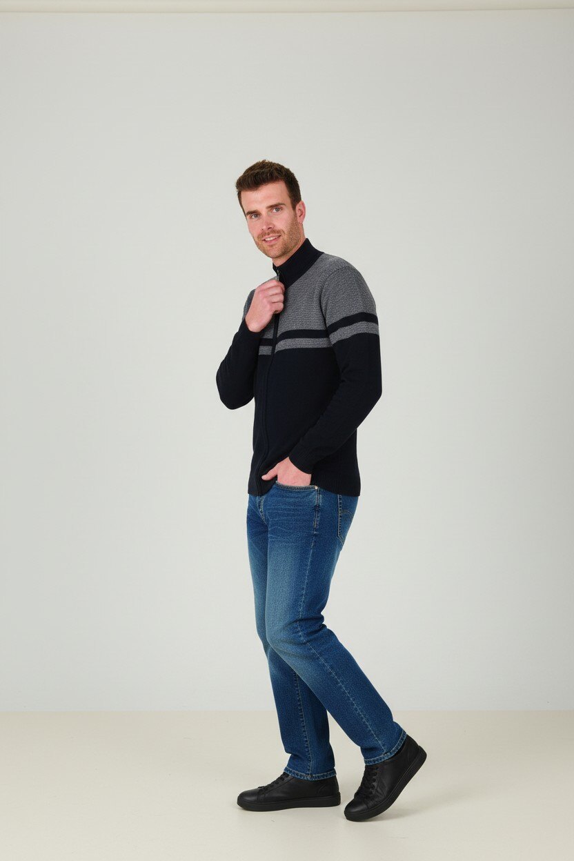 Mayorista RMS 26 BY FRANCE DENIM - Cárdigan de Material Mixto Jacquard