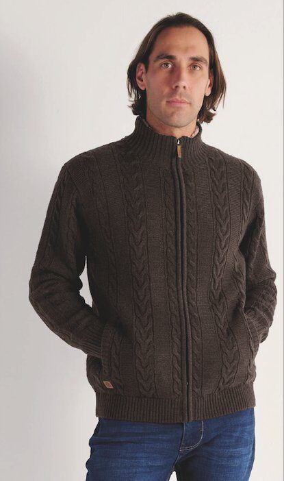 Grossiste RMS 26 BY FRANCE DENIM - Gilet jauge 5 irlandais doublé sherpa