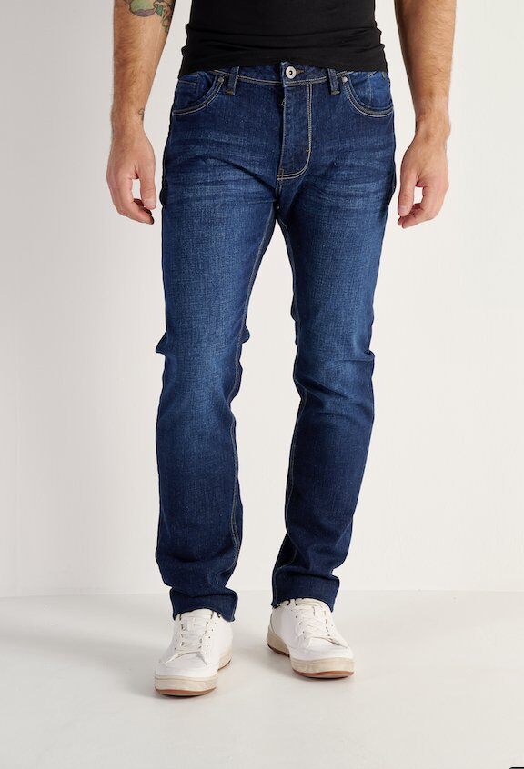 Mayorista RMS 26 BY FRANCE DENIM - Jeans BLUE Stretch con bragueta de botones