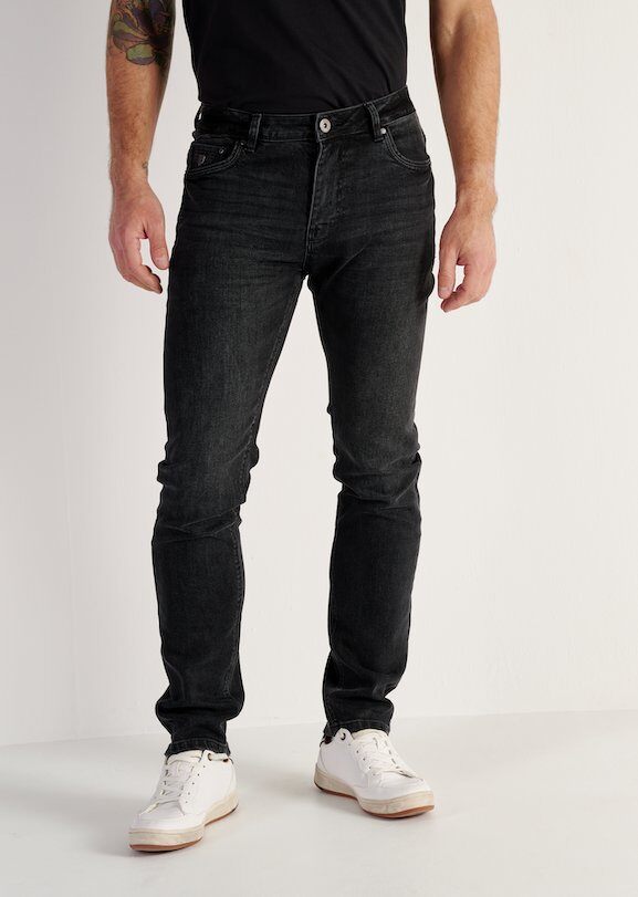Wholesaler RMS 26 BY FRANCE DENIM - BLACK Stretch Jeans with Zip Fly