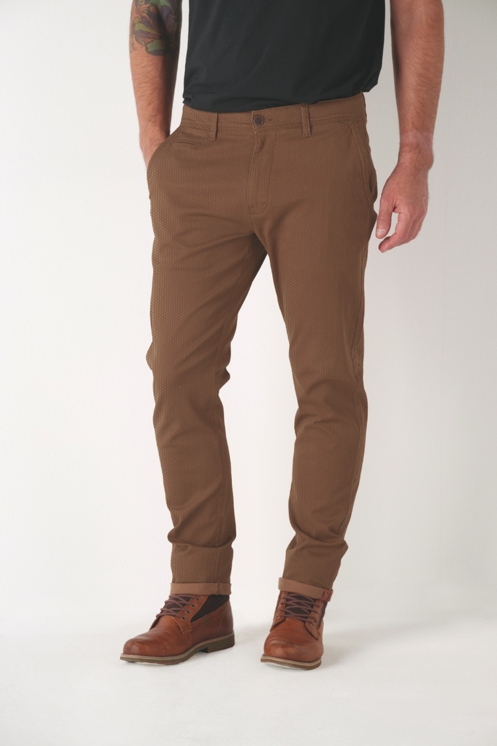 Großhändler RMS 26 BY FRANCE DENIM - Stretch-Twill-Hose mit Mikromuster AOP