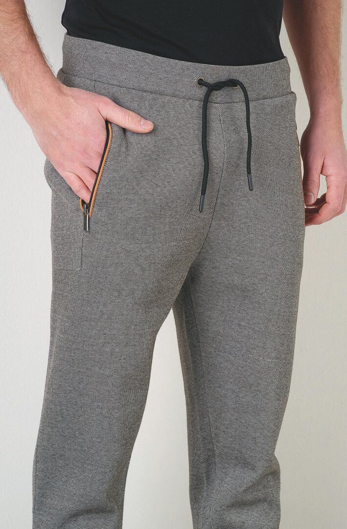 Großhändler RMS 26 BY FRANCE DENIM - Zweifarbige Jacquard-Jogginghose mit Alcantara-Details
