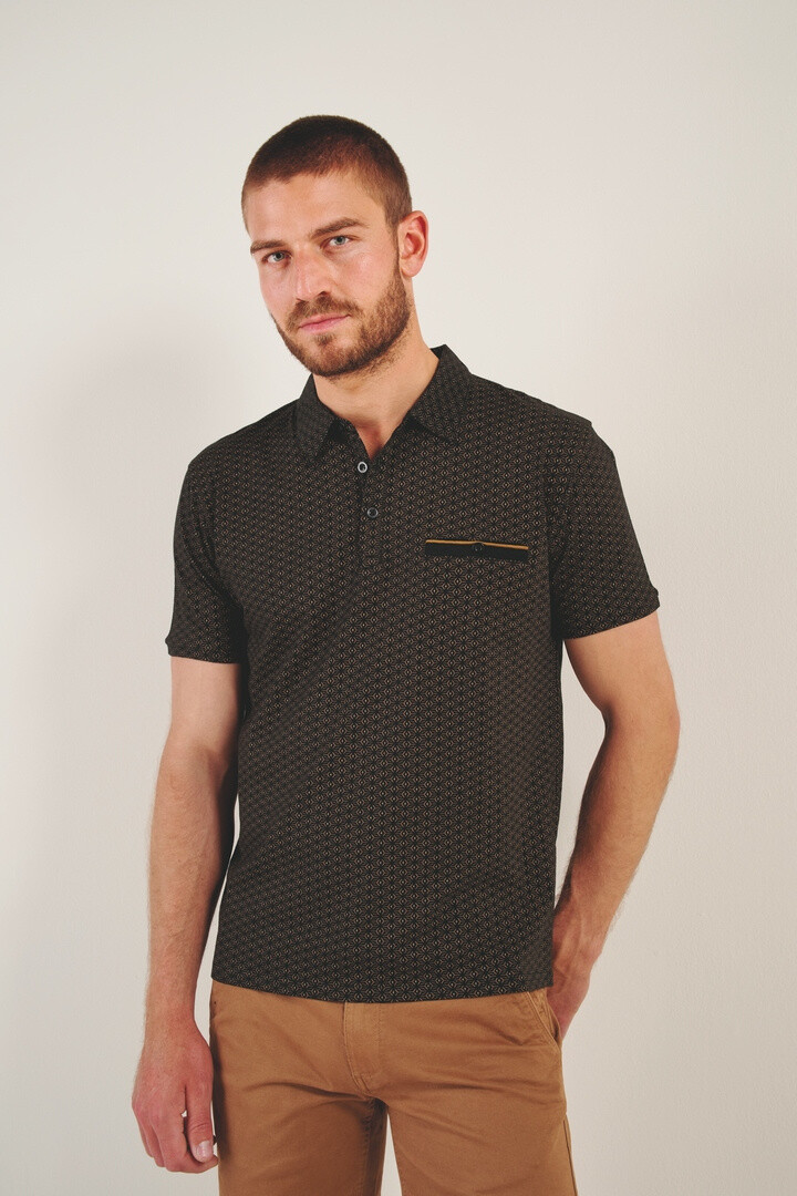 Grossista RMS 26 BY FRANCE DENIM - Polo maglia stampata