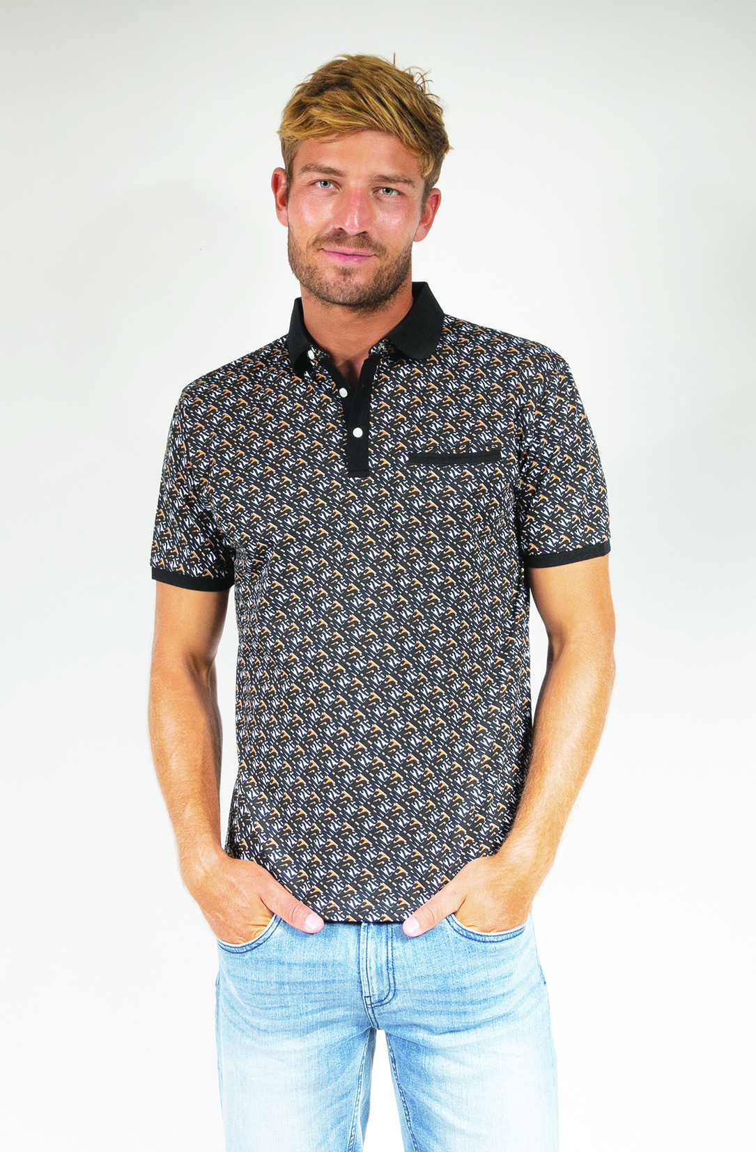 Wholesaler RMS 26 BY FRANCE DENIM - Reverse Pattern Polo