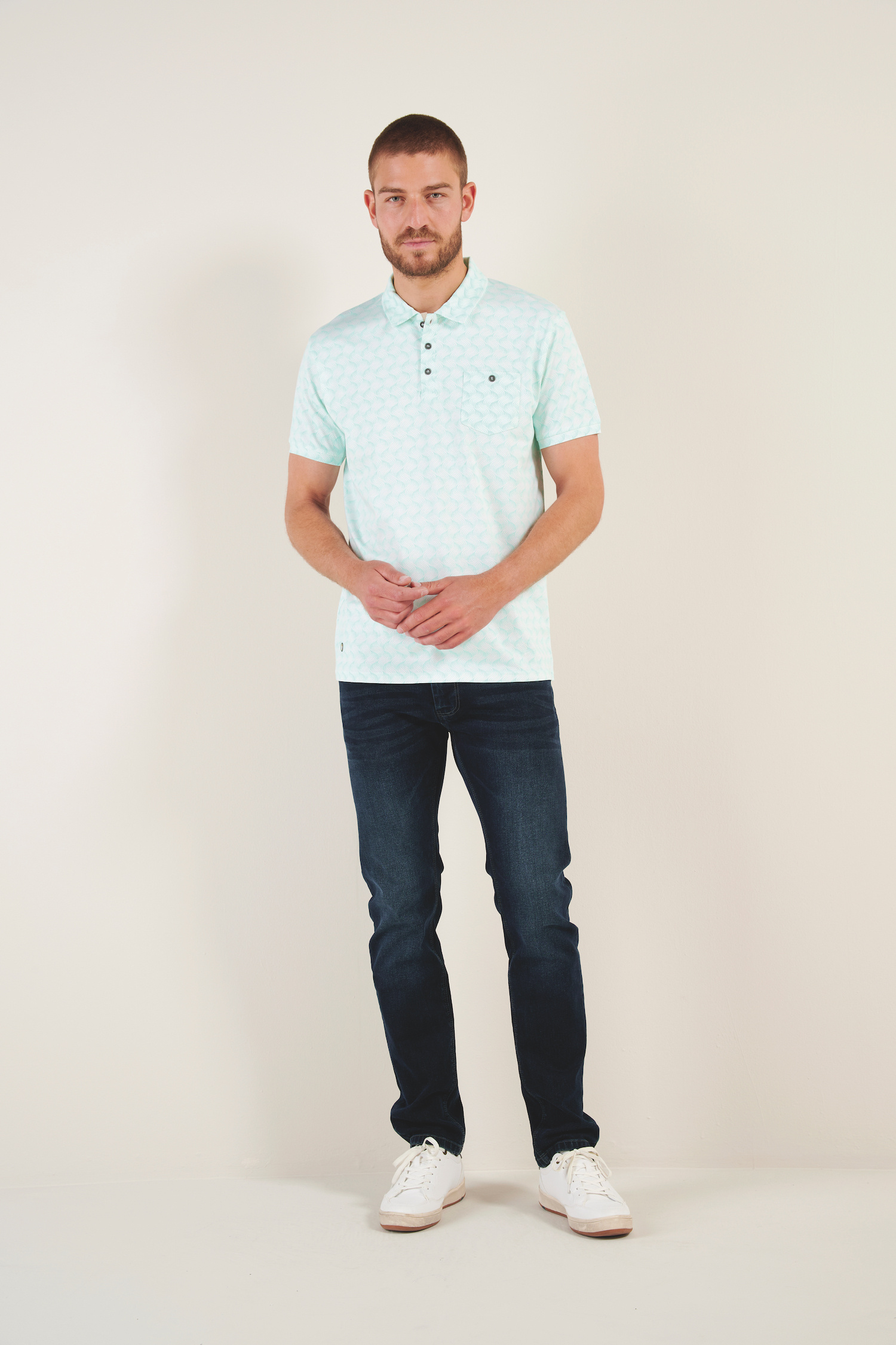 Großhändler RMS 26 BY FRANCE DENIM - Bedrucktes Jersey-Polo