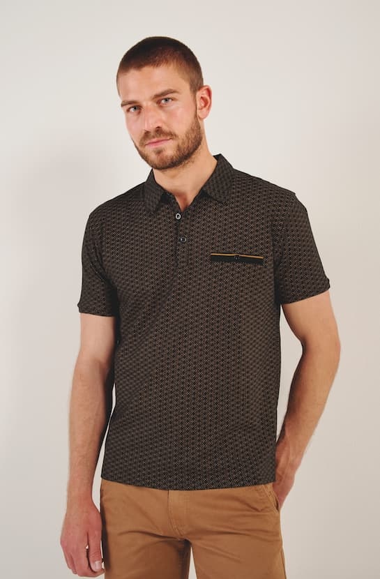 Großhändler RMS 26 BY FRANCE DENIM - Bedrucktes Jersey-Poloshirt
