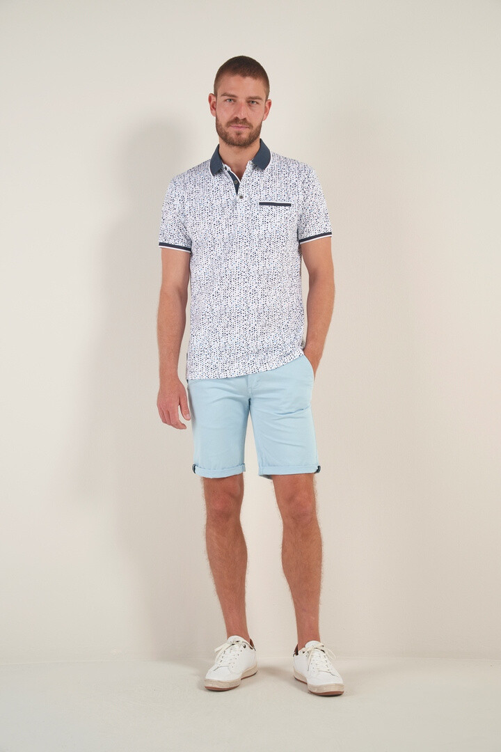 Grossista RMS 26 BY FRANCE DENIM - Polo di Jersey stampato