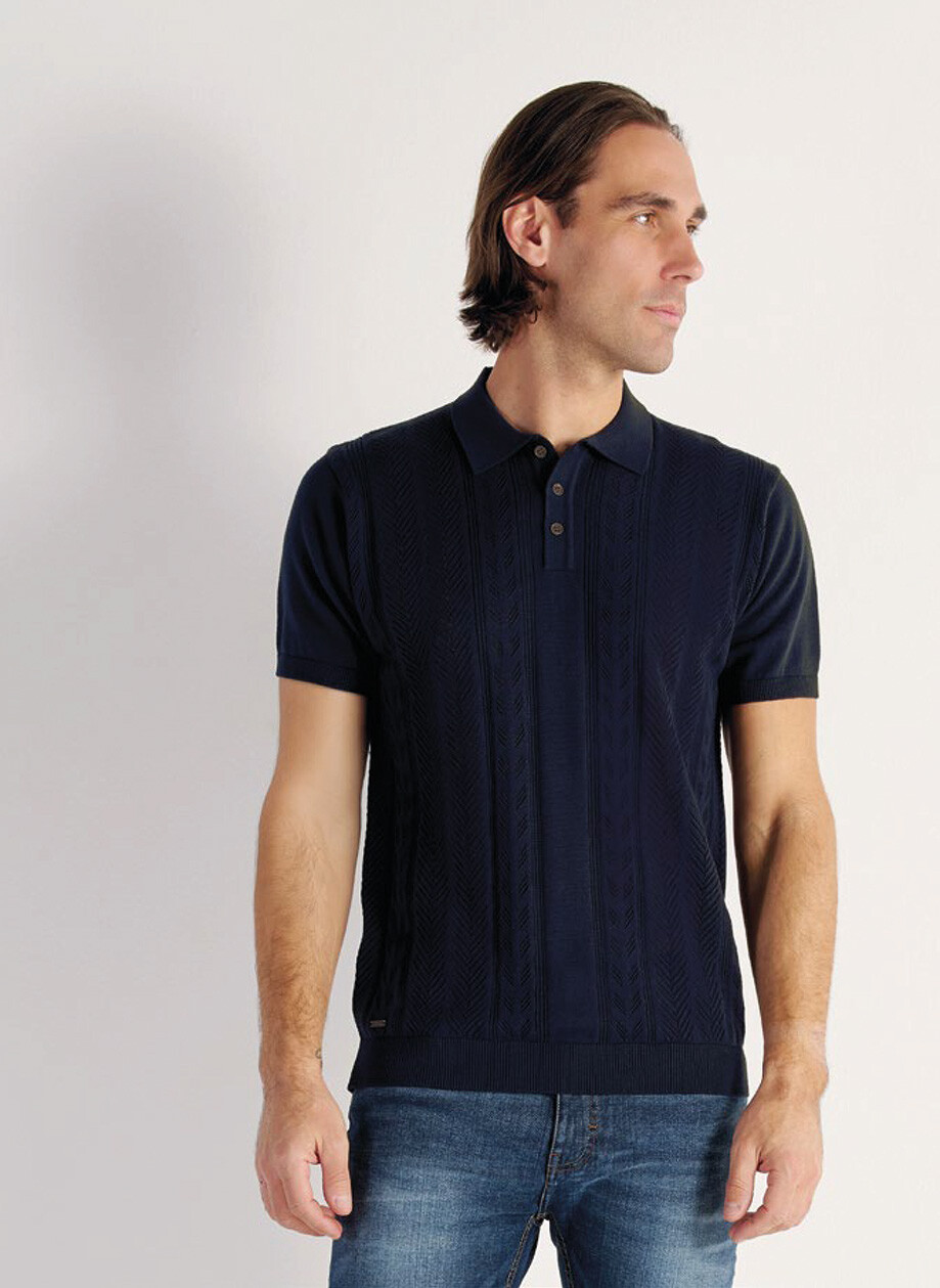 Großhändler RMS 26 BY FRANCE DENIM - Jacquard-Strickpolo