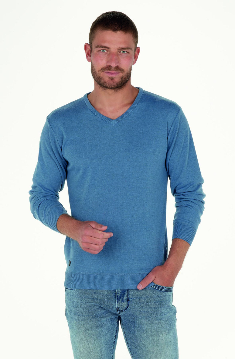 Wholesaler RMS 26 BY FRANCE DENIM - Basic V-neck sweater