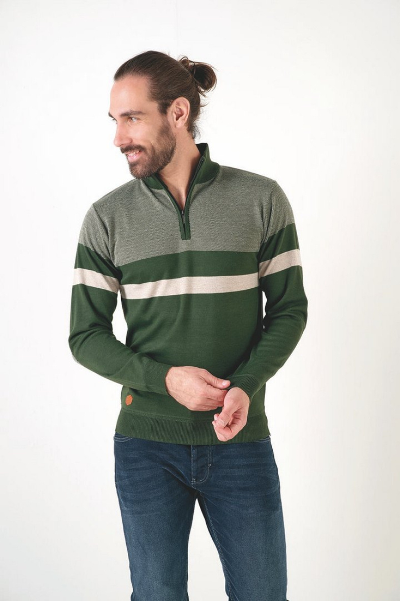 Grossiste RMS 26 BY FRANCE DENIM - Pull col cycliste J12