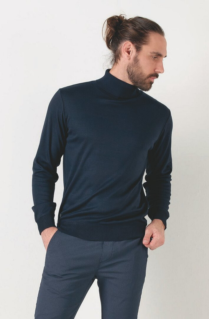 Grossista RMS 26 BY FRANCE DENIM - Maglione a collo alto semplice