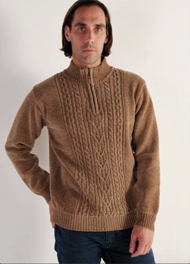 Großhändler RMS 26 BY FRANCE DENIM - Chenille-Twisted-Radkragen-Pullover