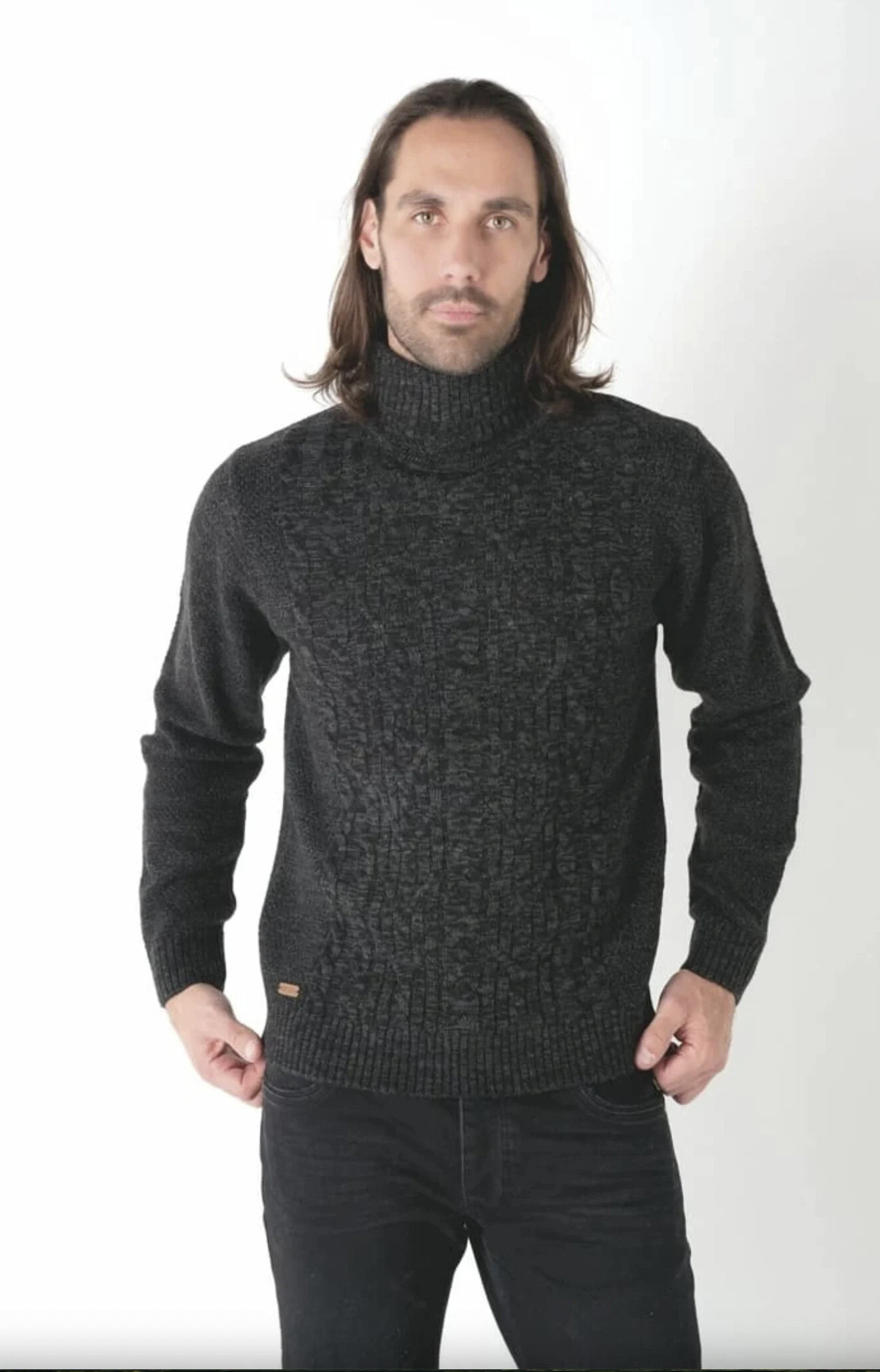 Mayorista RMS 26 BY FRANCE DENIM - Suéter de cuello alto con frente retorcido Calibre 5