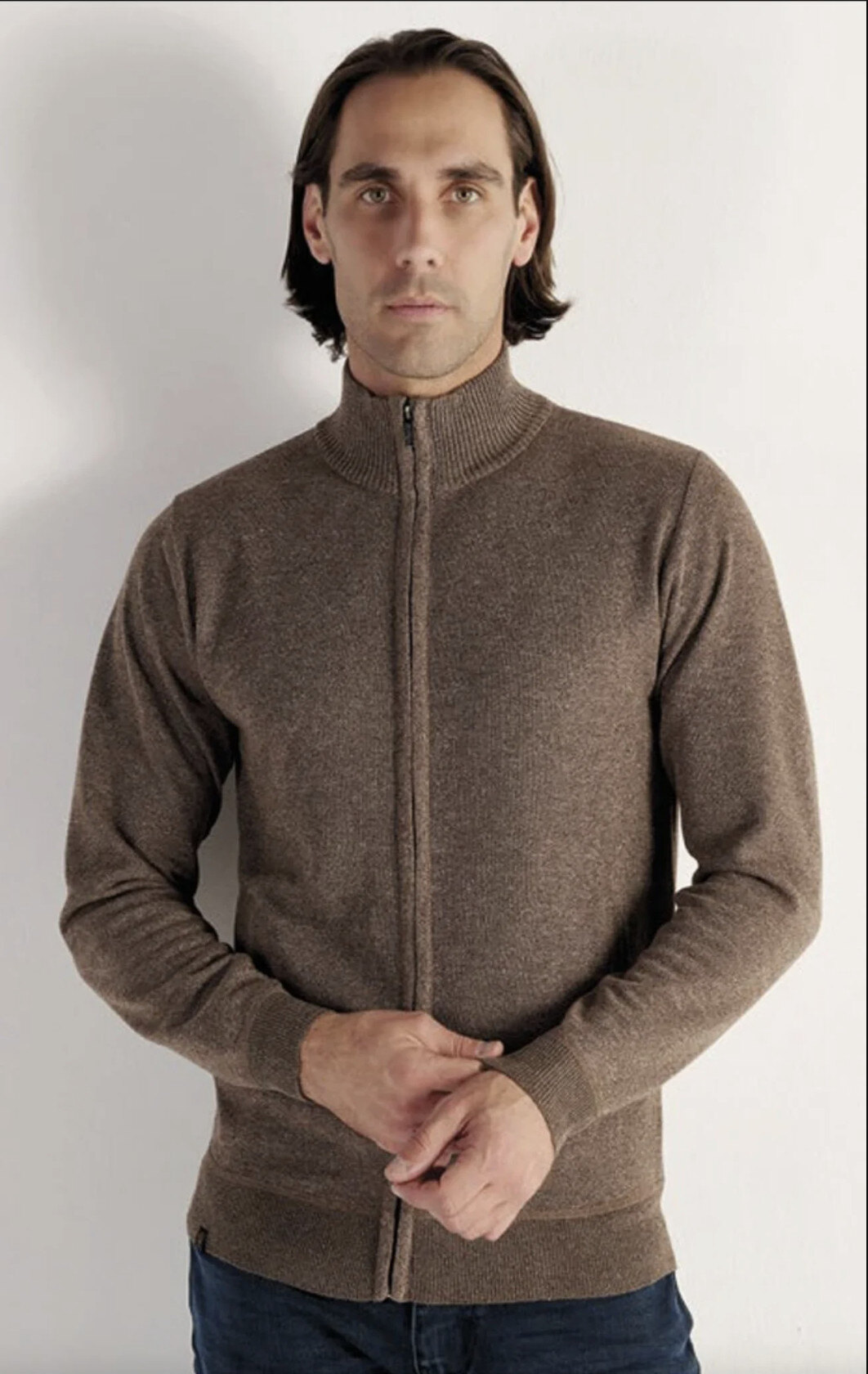 Mayorista RMS 26 BY FRANCE DENIM - Cárdigan J12 Gauge con Cuello Básico
