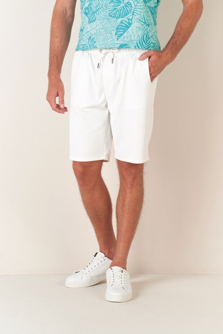Grossista RMS 26 BY FRANCE DENIM - Bermuda chino in piqué fluido con vita semi-elastica