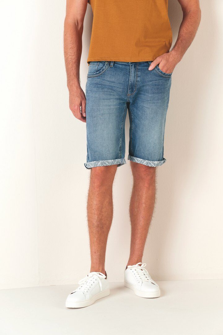 Großhändler RMS 26 BY FRANCE DENIM - Bleach Stretch Jeans-Bermuda