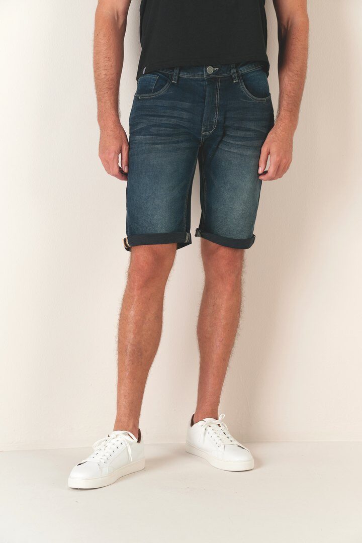 Grossista RMS 26 BY FRANCE DENIM - Bermuda in denim elasticizzato sovratinto