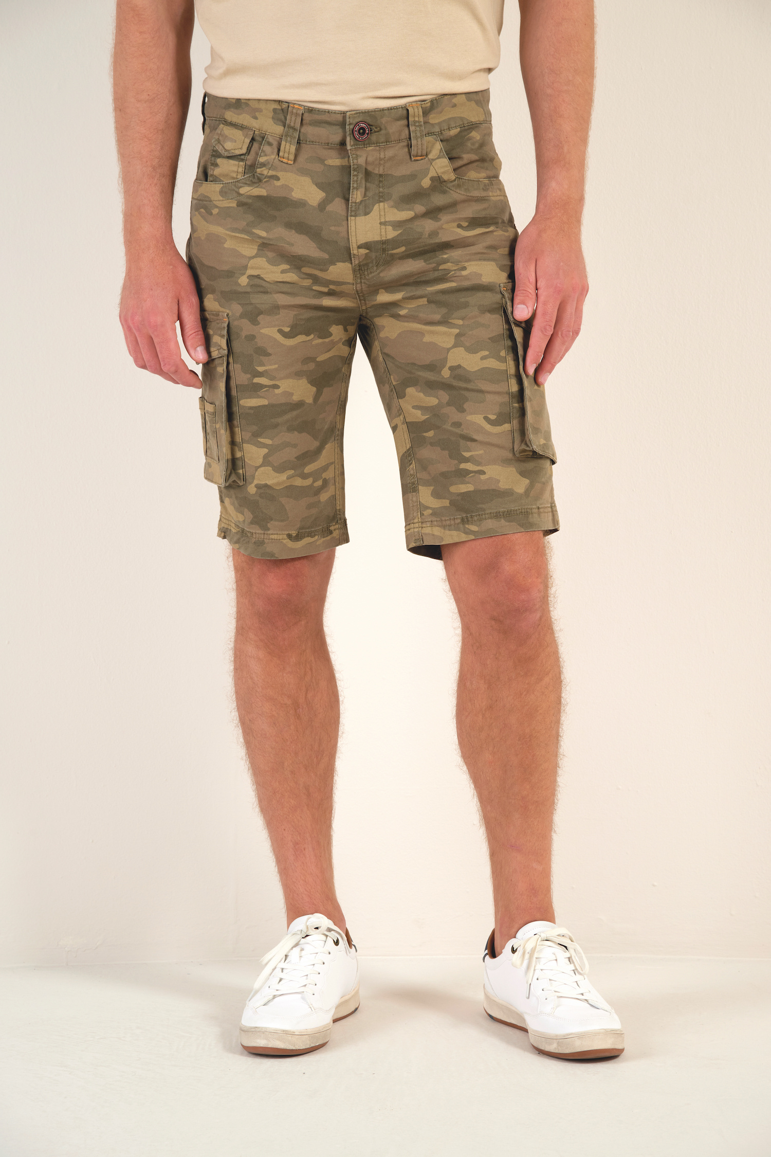 Grossista RMS 26 BY FRANCE DENIM - Bermuda cargo mimetico