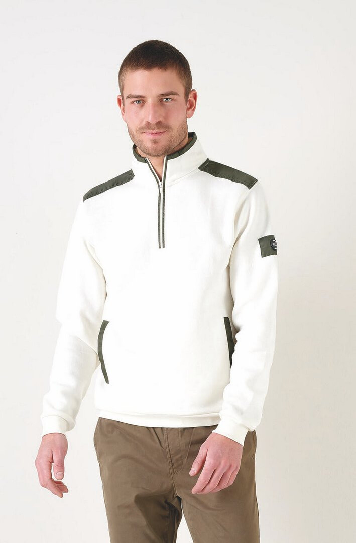 Grossista RMS 26 BY FRANCE DENIM - Felpa con colletto con zip