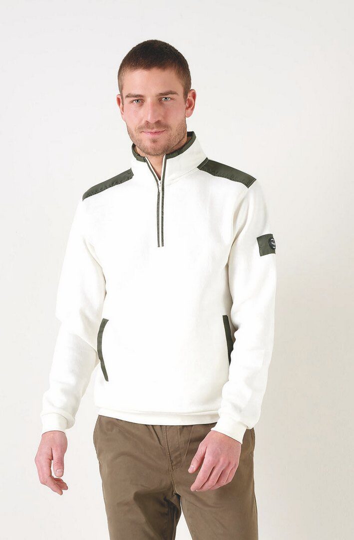 Großhändler RMS 26 BY FRANCE DENIM - Sweatshirt mit Reißverschlusskragen