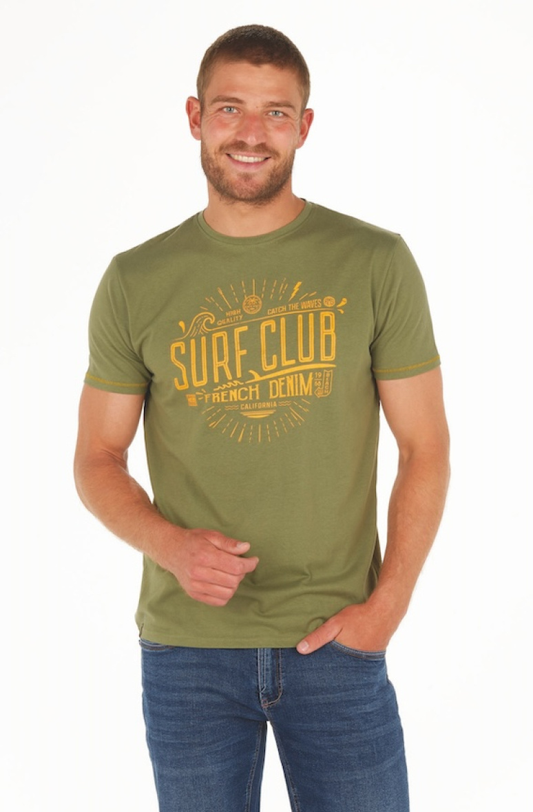 Wholesaler RMS 26 BY FRANCE DENIM - Surf Slub V-Neck T-Shirt