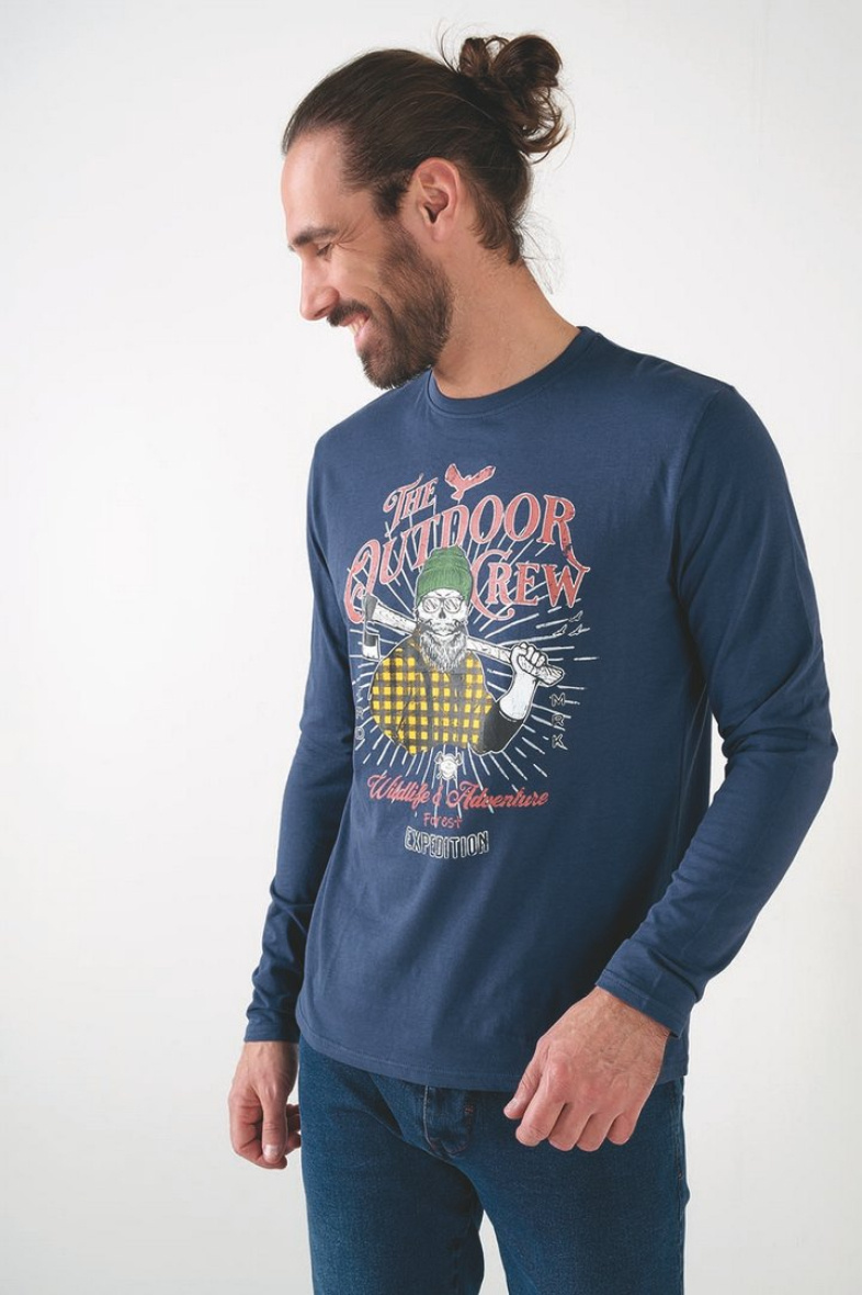 Wholesaler RMS 26 BY FRANCE DENIM - Skull Outdoor T-Shirt
