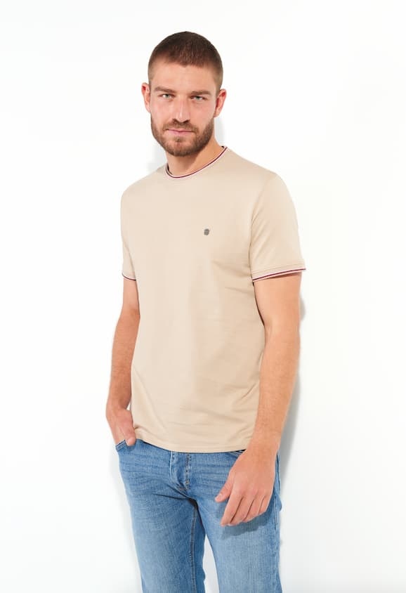 Großhändler RMS 26 BY FRANCE DENIM - Micro-Jacquard-T-Shirt