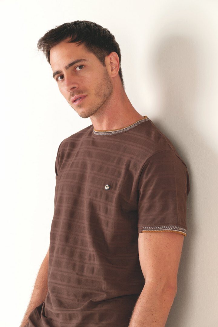 Grossiste RMS 26 BY FRANCE DENIM - Tee shirt Jacquard rayé
