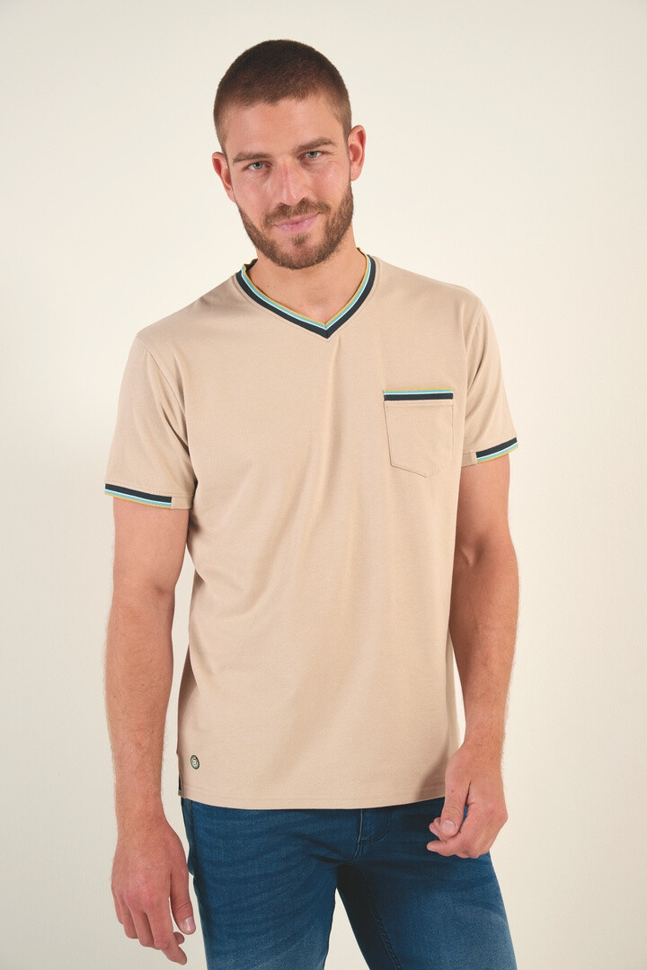 Grossista RMS 26 BY FRANCE DENIM - T -Shirt v Jersey Stretch