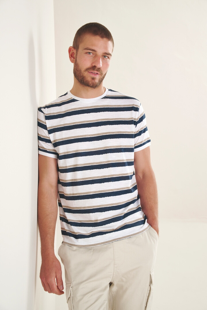 Grossista RMS 26 BY FRANCE DENIM - T-shirt a collo rotondo