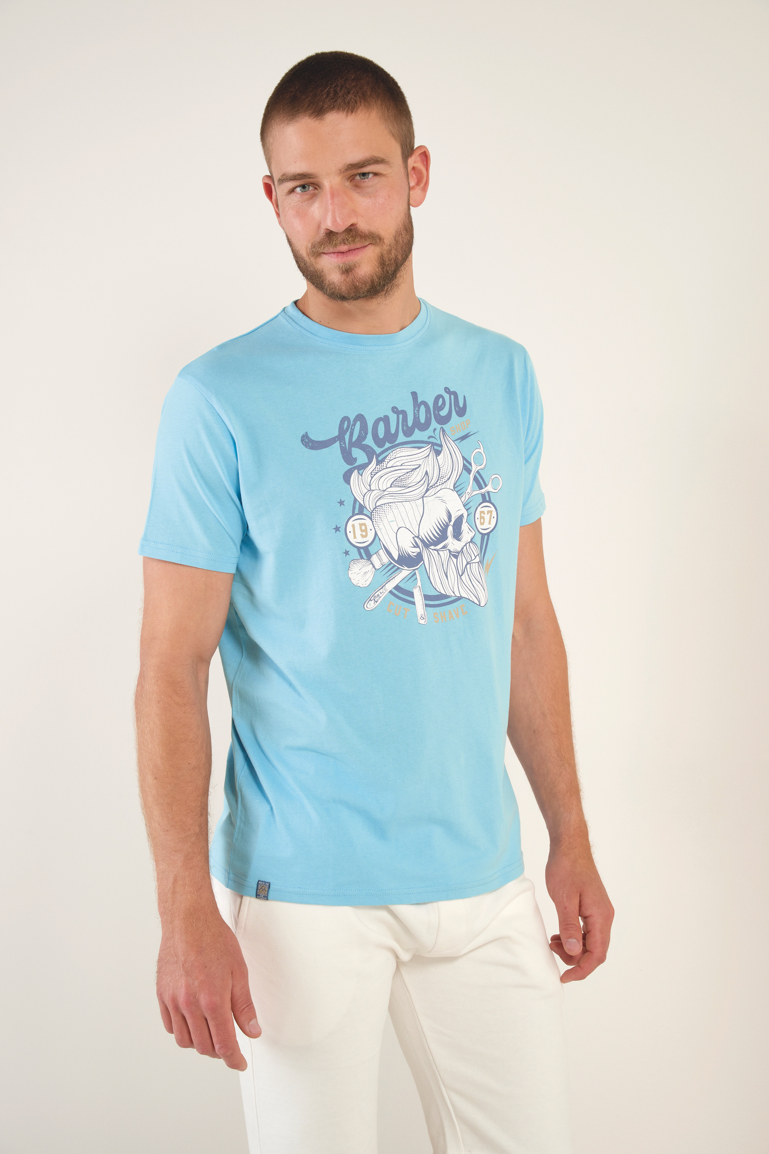 Großhändler RMS 26 BY FRANCE DENIM - T-Shirt mit 2 Jersey-Designs