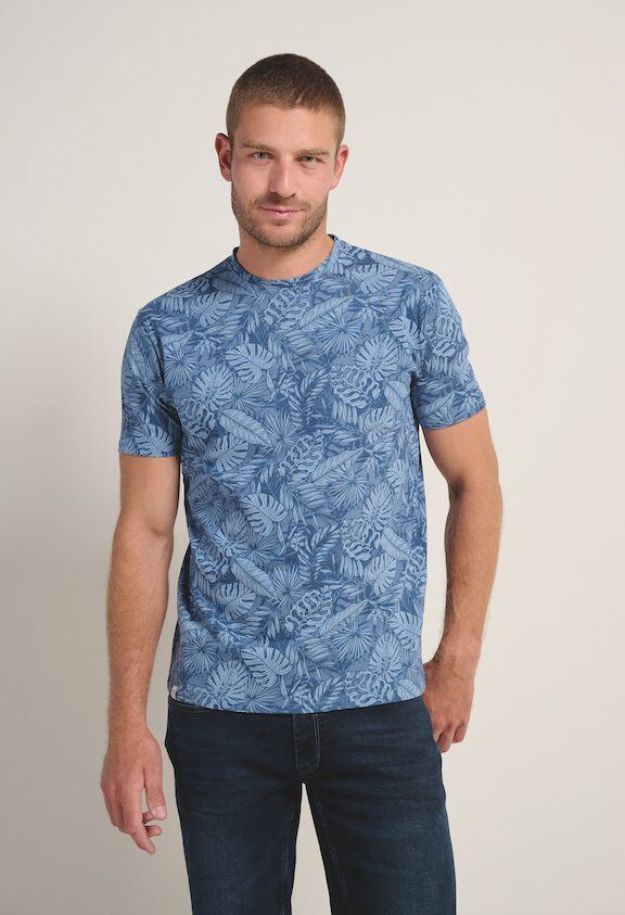 Grossiste RMS 26 BY FRANCE DENIM - Tee shirt Jersey Tropical