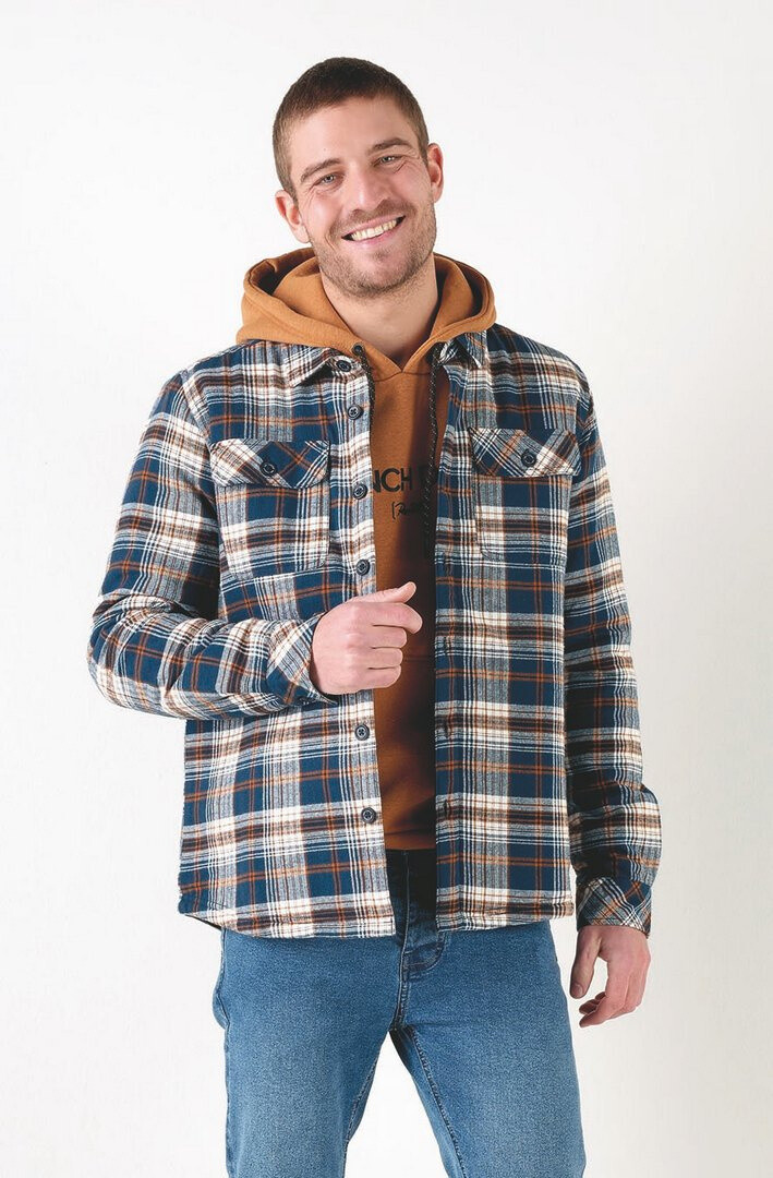 Grossista RMS 26 BY FRANCE DENIM - Sovracamicia trapuntata a quadri