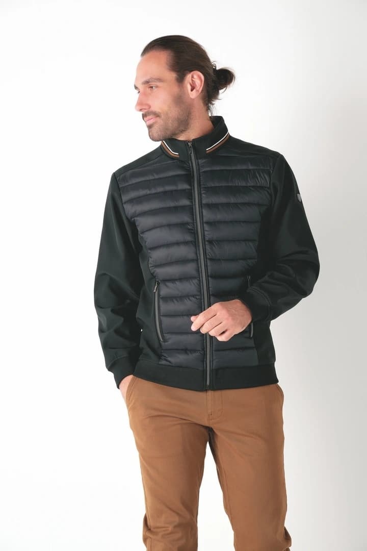Großhändler RMS 26 BY FRANCE DENIM - Zweifarbige Softshell- & Daunenjacke