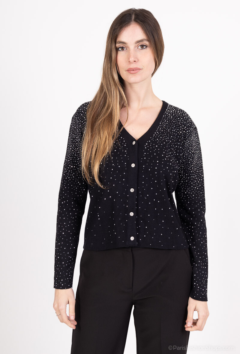 Grossista Rosa Fashion - Giubbotto a paillettes a manica lunga