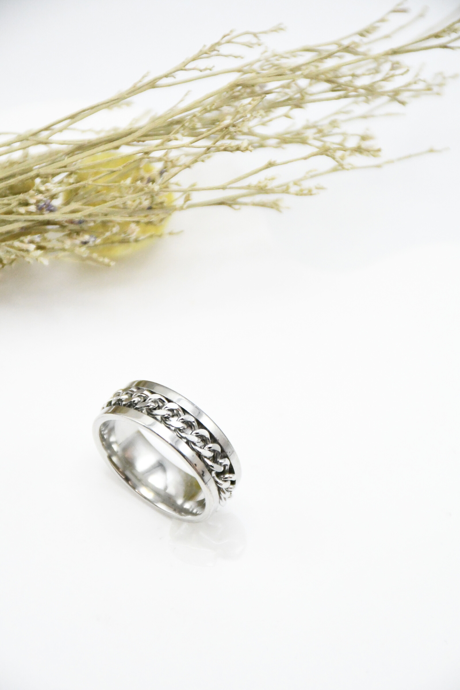 Mayorista ROSA - Anillo de acero inoxidable