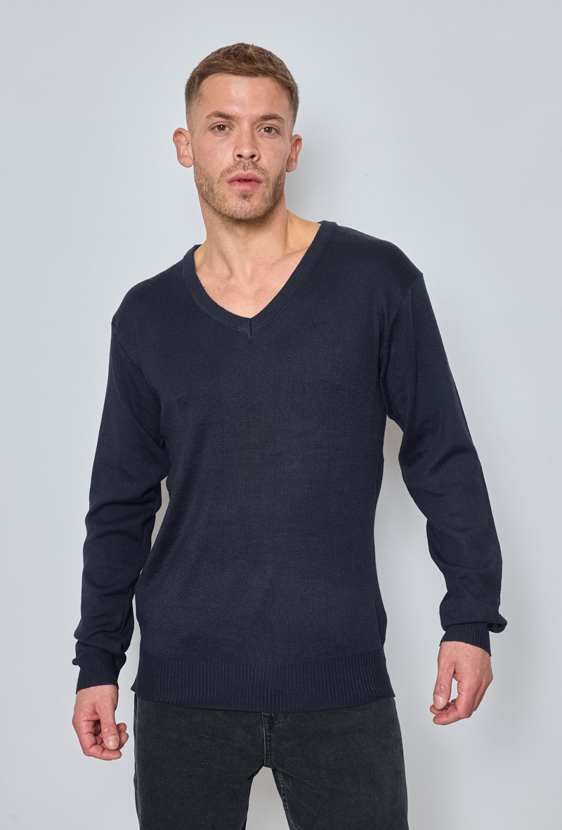 Mayorista SD7 - Jersey de hombre con cuello de pico