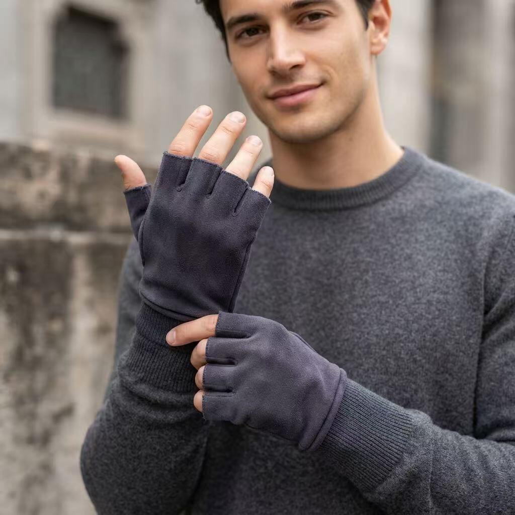 Grossista Sissi Accessori - Guanti mezza dita da uomo