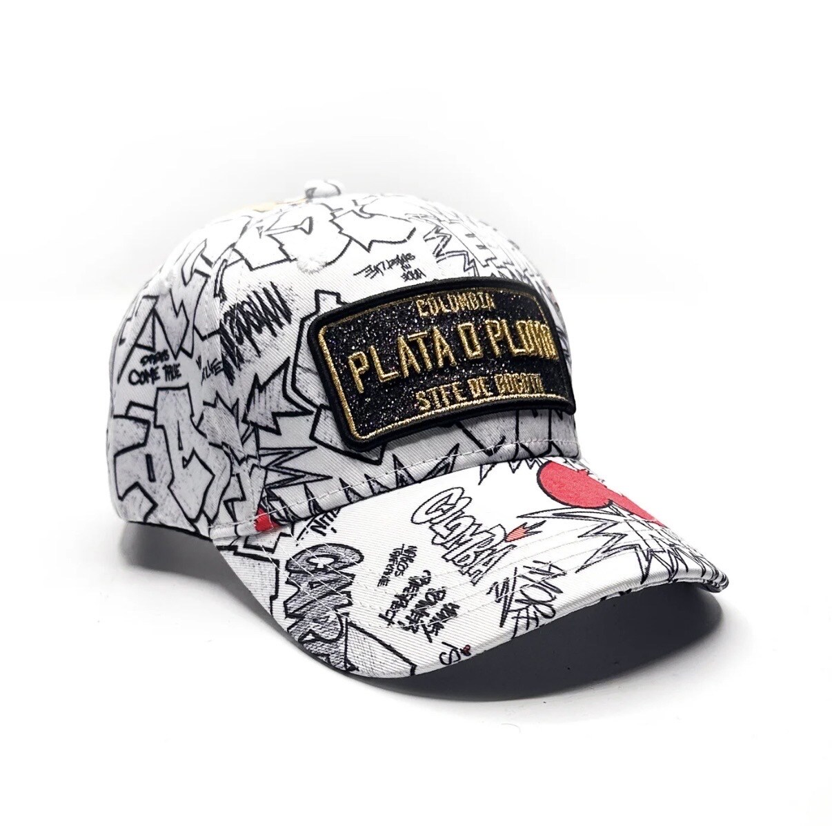 Grossiste SKR - Casquette « Plata O Plomo » blanche