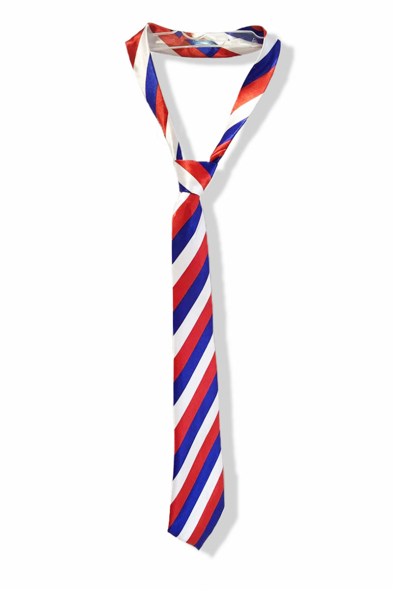 Wholesaler Snow Rose - Satin Tie Blue White Red France