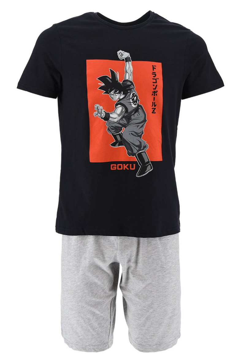 Mayorista So Brand - Pyjacourt camiseta manga corta + pantalÃÂ³n corto goku DRAGON BALL Z 100% AlgodÃÂ³n