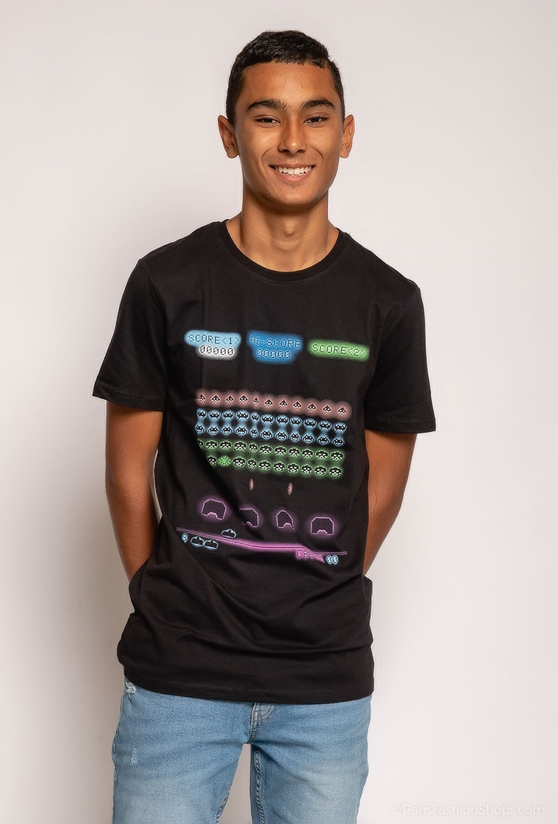 Grossiste So Brand - T-shirt manches courtes SPACE INVADERS