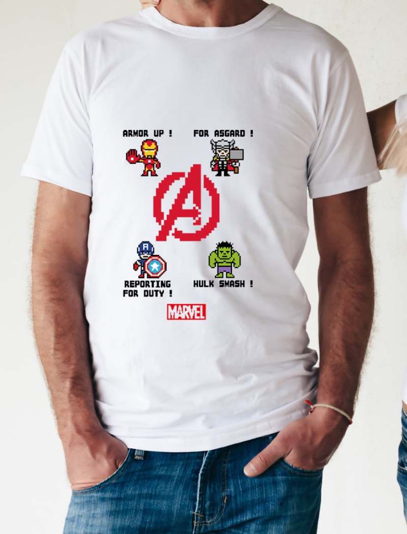 Grossiste So Brand - T-shirt manches courtes homme MARVEL