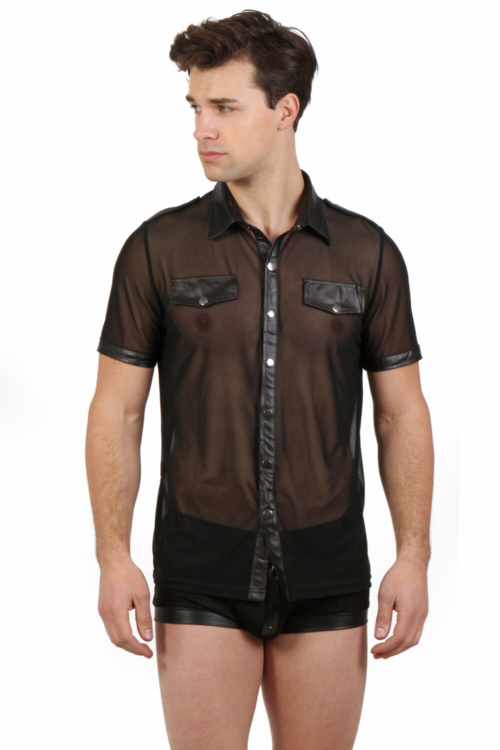Grossista SPAZM - Camicia in rete trasparente
