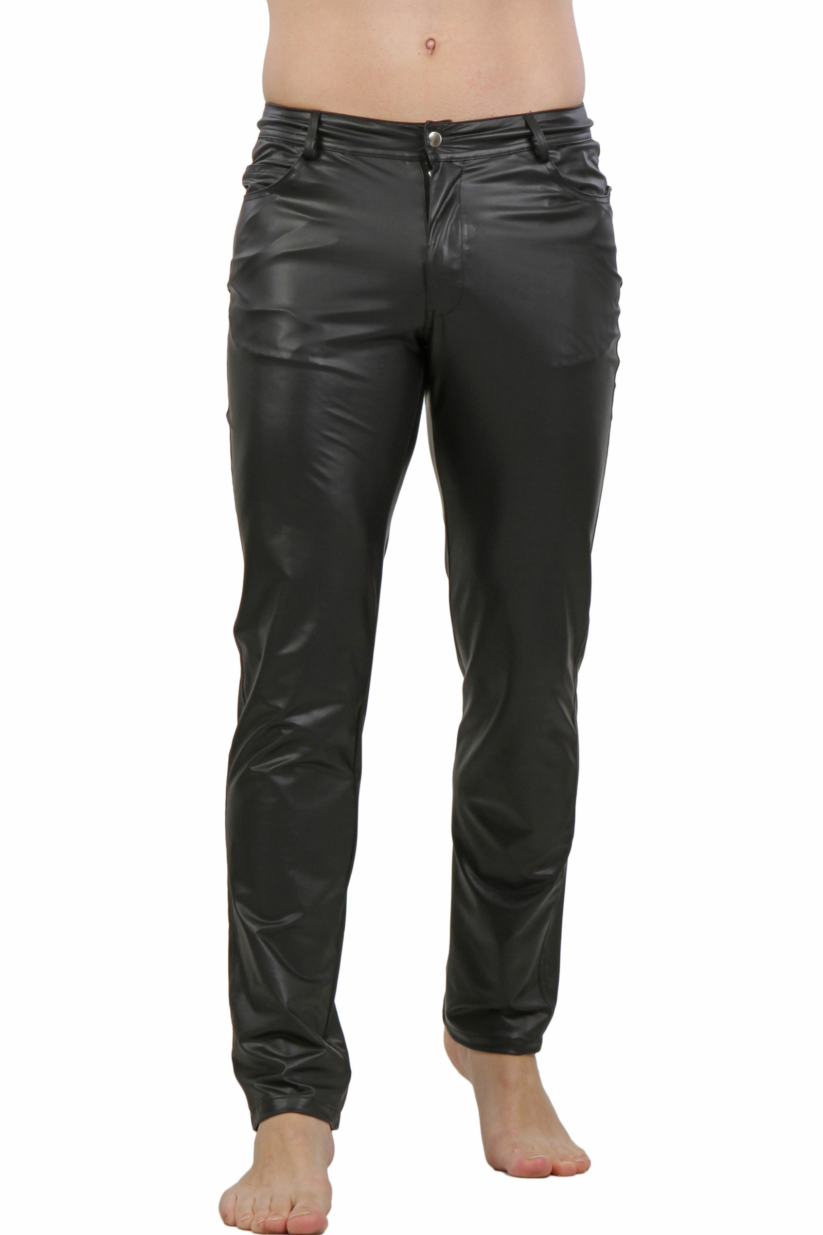 Großhändler SPAZM - Herren Slim Wetlook Hose